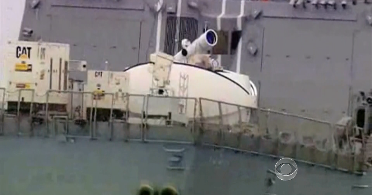 Laser beams to protect U.S. Navy from drones CBS News