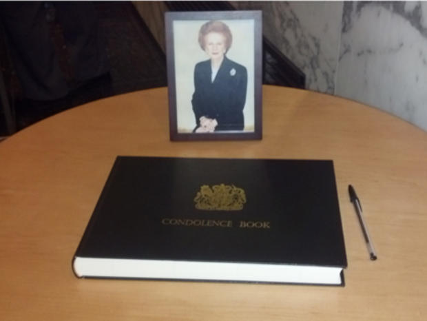 Margaret Thatcher Condolence Book 