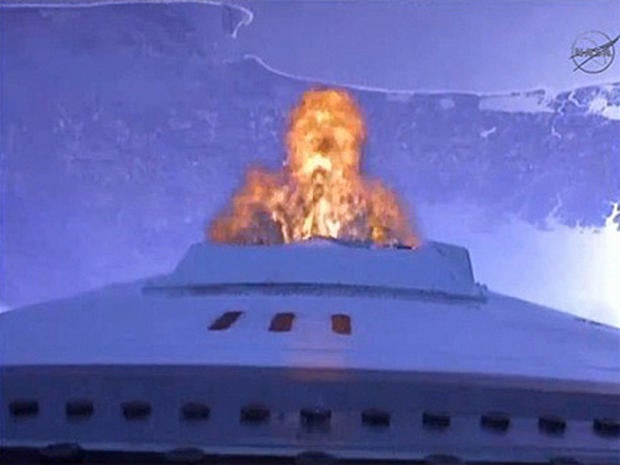 A "rocketcam" aboard the Antares rocket captured spectacular views of the Virginia coast at the booster climbed toward orbit.