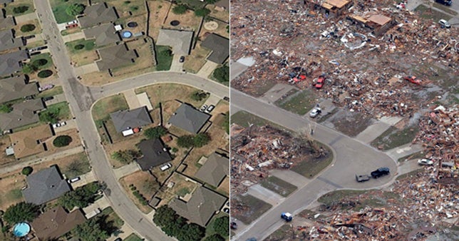 Oklahoma tornado: Before and after photos - Photo 8 - Pictures - CBS News