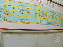 The boss at Monde Apparels showed us an evacuation map marking the location of 13 fire extinguishers, but nearly all of them were missing.