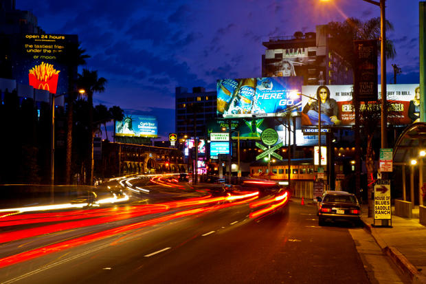 The Famous Sunset Strip in Los Angeles 