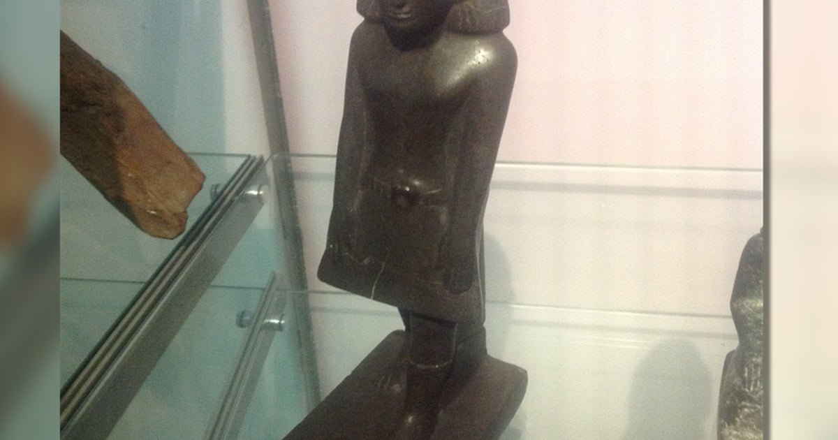 Ancient Egyptian statue spins on its own at Manchester Museum CBS News