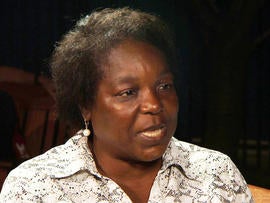 Victoria Duval's mother, Nadine.