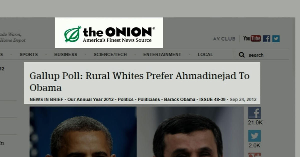 "The Onion" 25 years of satire CBS News