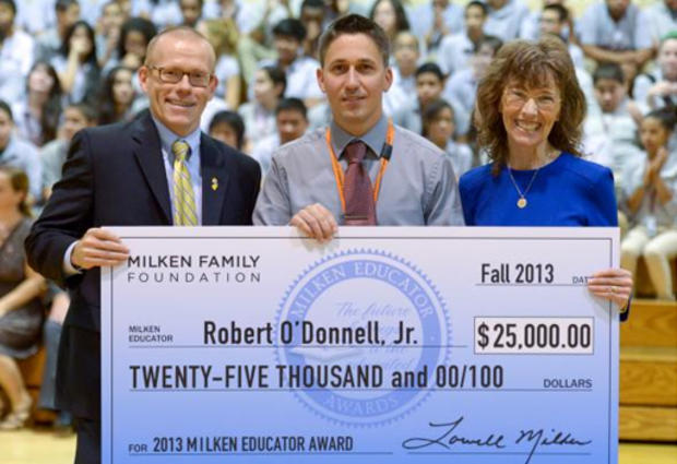 Jersey City teacher Robert O'Donnell wins Milken Educator Award 