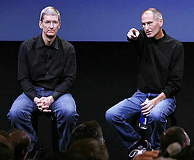 Tim Cook and Steve Jobs