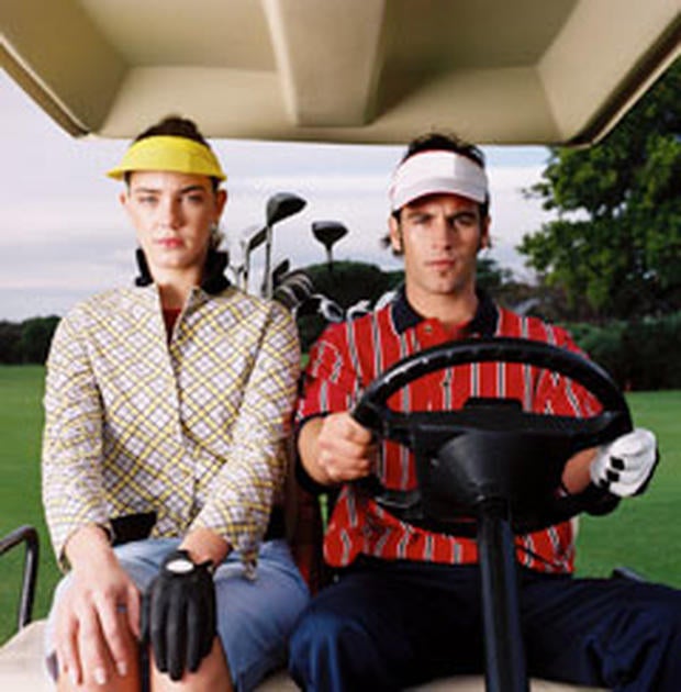 talking business on the course