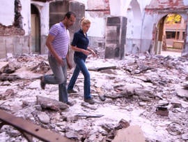 The Church of the Virgin Mary in a small village outside Cairo was attacked last August.