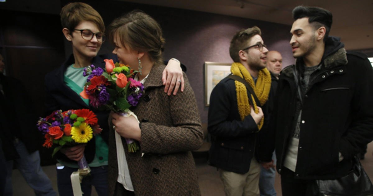Utah Puts Recognition Of Gay Marriages On Hold Cbs News