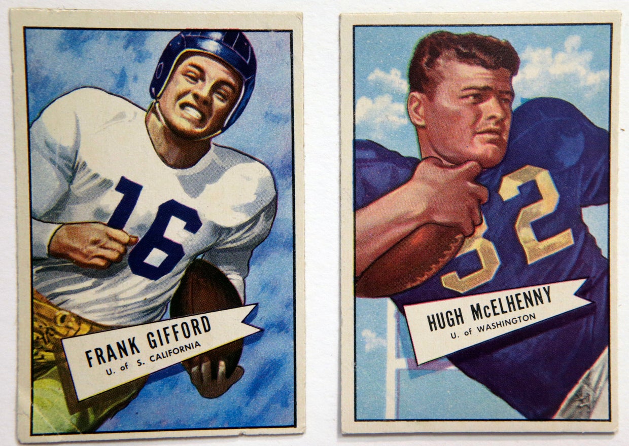 Vintage football cards CBS News