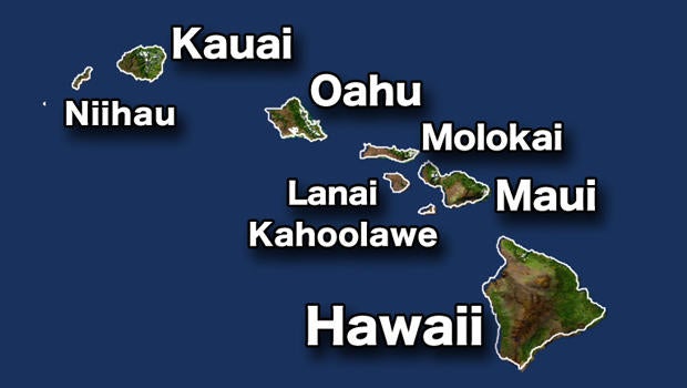 Map of Hawaii