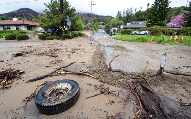 Rain creates rivers of mud in California CBS News