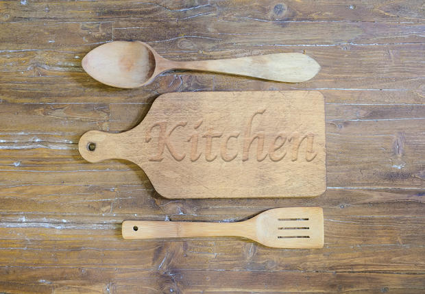 kitchen Cutting board with the word, kitchen. 