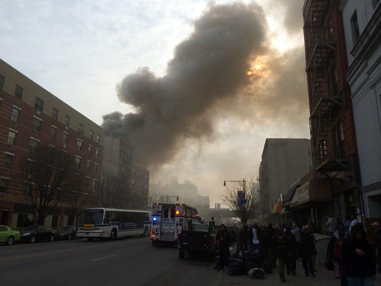 New York City explosion collapses buildings CBS News
