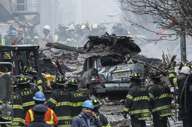 Explosion Causes Two Buildings To Collapse In Manhattan's East Harlem Neighborhood 