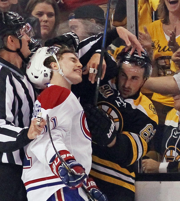 Brendan Gallagher and Brad Marchand 