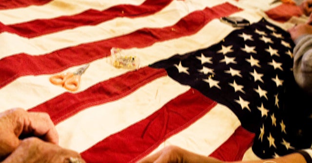 Threads of American history restore 9/11 flag to old glory CBS News