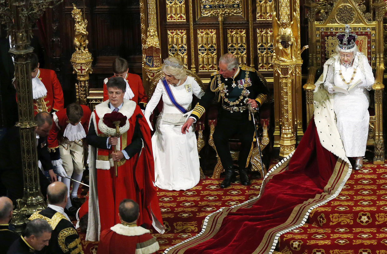 Queen Elizabeth Ii Attends The State Opening Of Parliament Cbs News 
