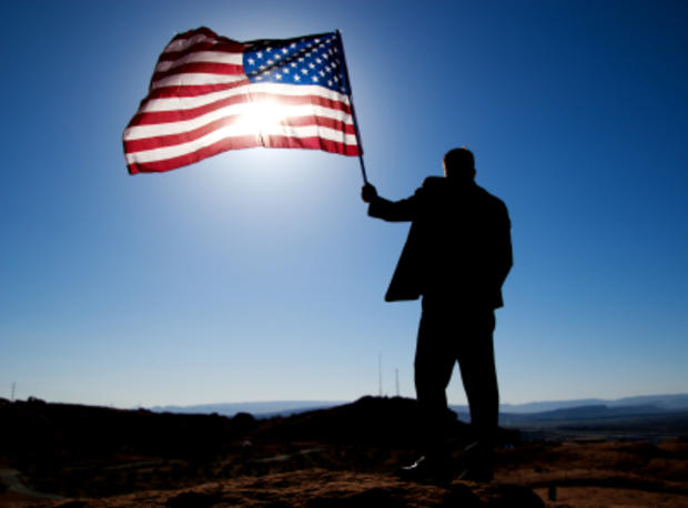 american flag waving july 4 memorial day 