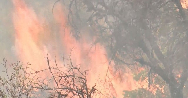 Wildfires closing in on Burney, California CBS News