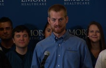 Watch: American doctor who survived Ebola gives statement 