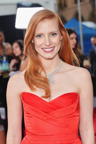 Jessica Chastain on the red carpet - CBS News