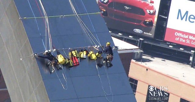 Famed St. Louis arch gets a cleaning CBS News