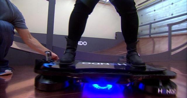 Inventors create world's first true hoverboard CBS News