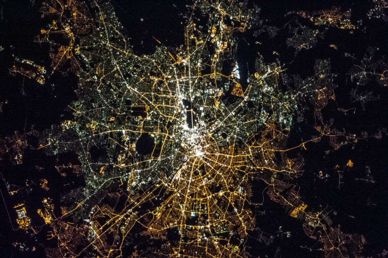 City lights from space CBS News