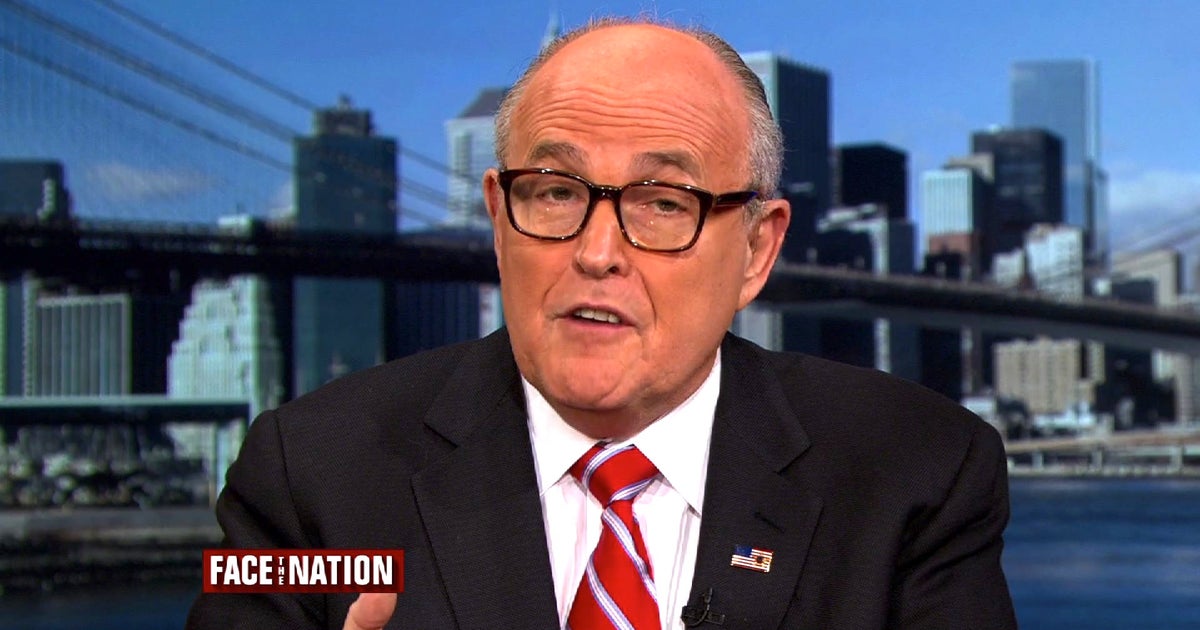 Rudy Giuliani calls on Bill de Blasio to apologize to cops - CBS News