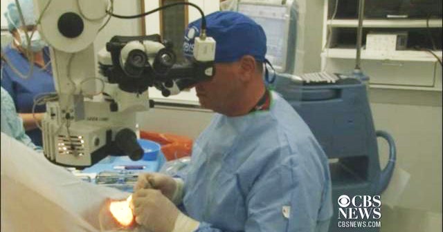 Eye lens implant restores vision CBS News