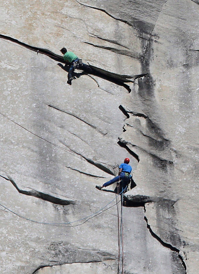 Climbing the Dawn Wall Climbing the "world's hardest rock climb