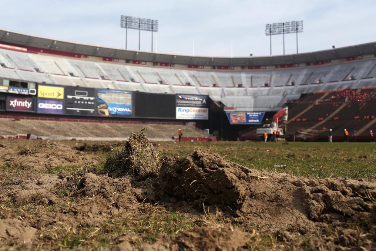 Demolition begins at Candlestick Park San Francisco's Candlestick