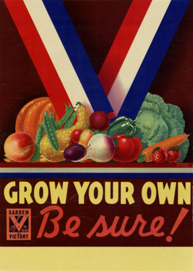 Propaganda art for WWII Victory Gardens CBS News