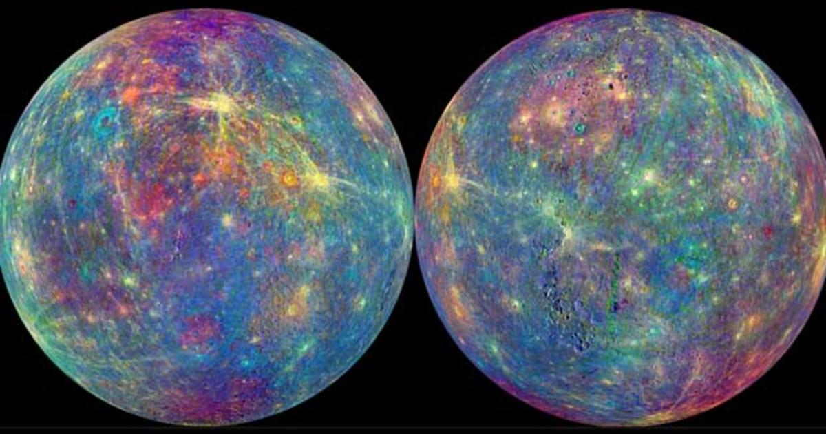 Images show planet Mercury in amazing technicolor - CBS News
