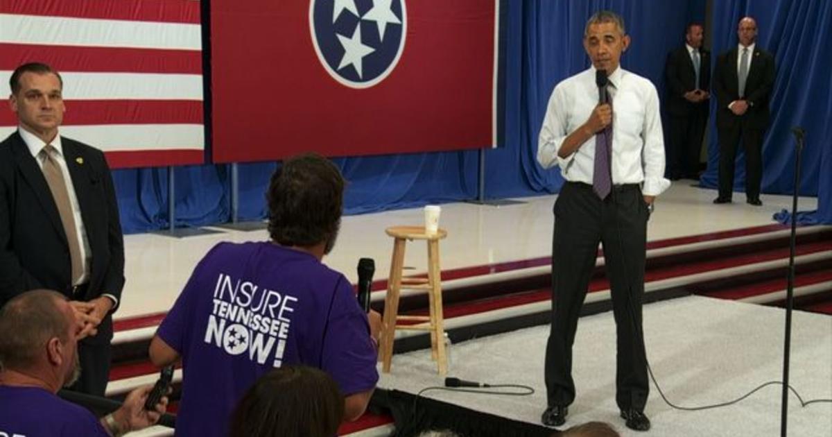 President Obama sings the theme from "Davy Crockett" CBS News