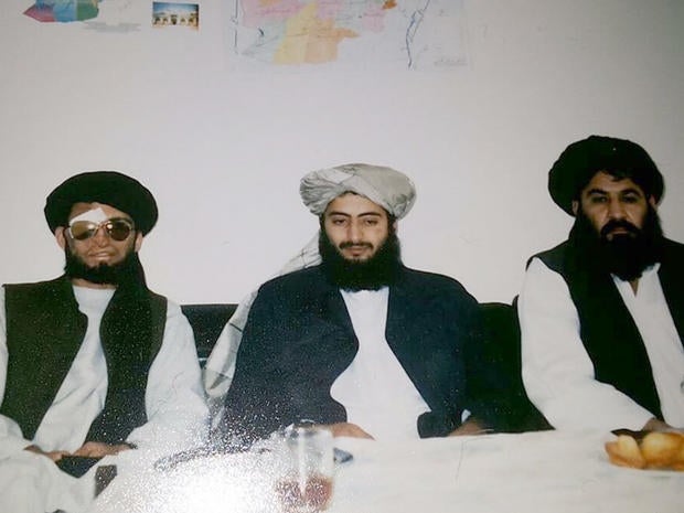 From left, Mullah Nek Muhammad, Afghan businessman Haji Farid and Mullah Akhtar Mansoor, the last being the current leader of the Afghan Taliban, are seen in a photo taken in Frankfurt