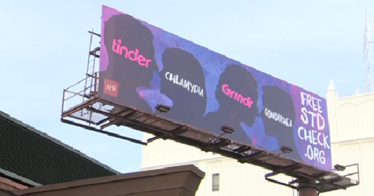 Tinder Grindr Fight Back Against Std Billboards Cbs News 2656