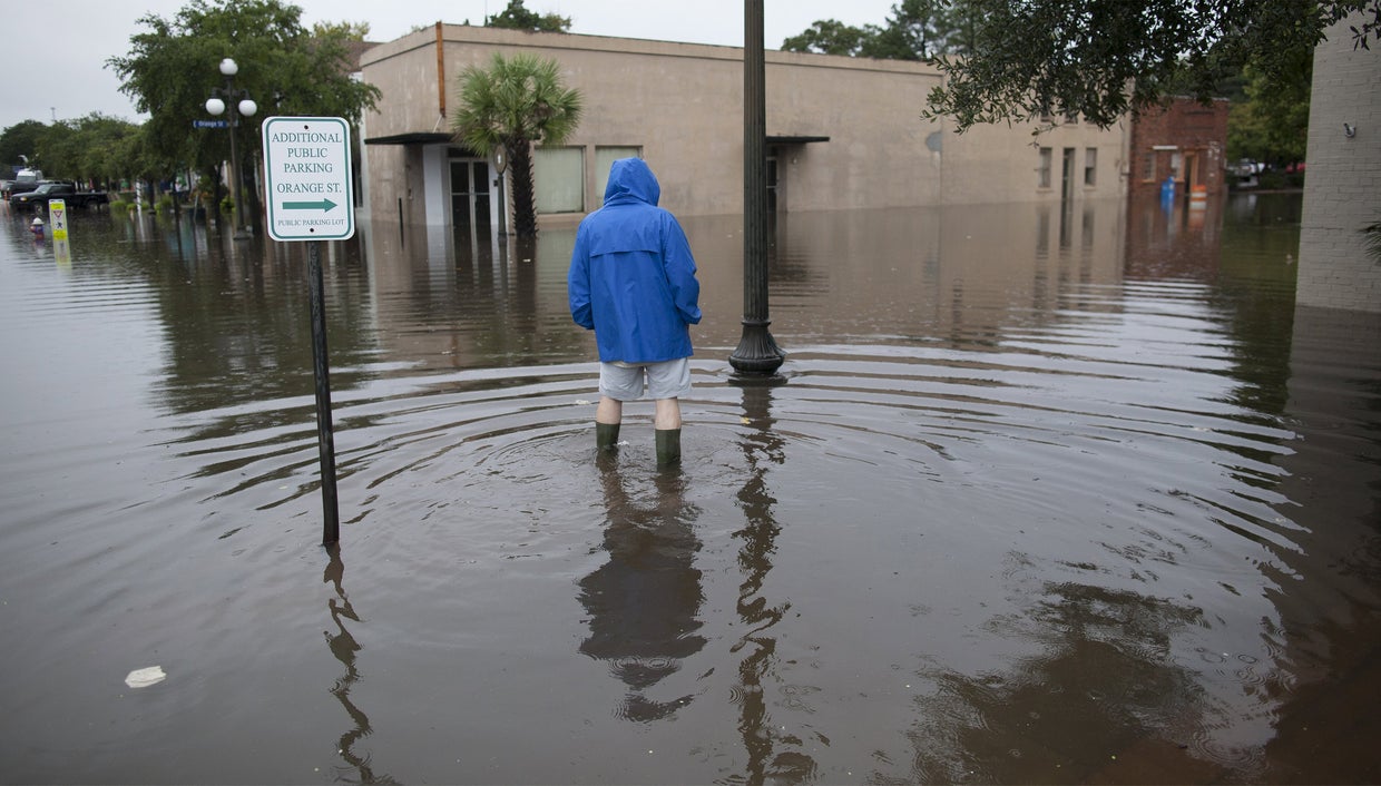 Historic rainfall pounds South Carolina CBS News