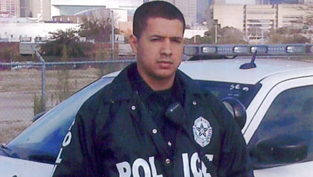 Patrick Zamarripa, a U.S. Navy veteran and one of five officers killed in a shooting in Dallas, is pictured in this undated family handout photo.