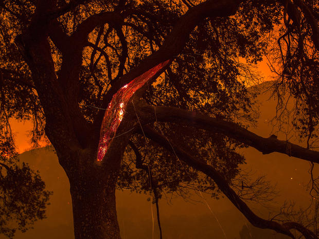 Sand Fire Wildfire Explodes Outside Los Angeles Pictures Cbs News