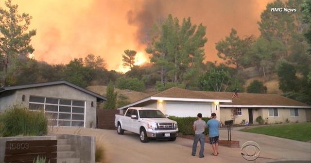 Two dozen large fires burning in the West CBS News