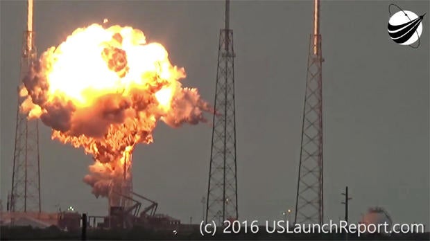SpaceX blames helium system for rocket explosion CBS News