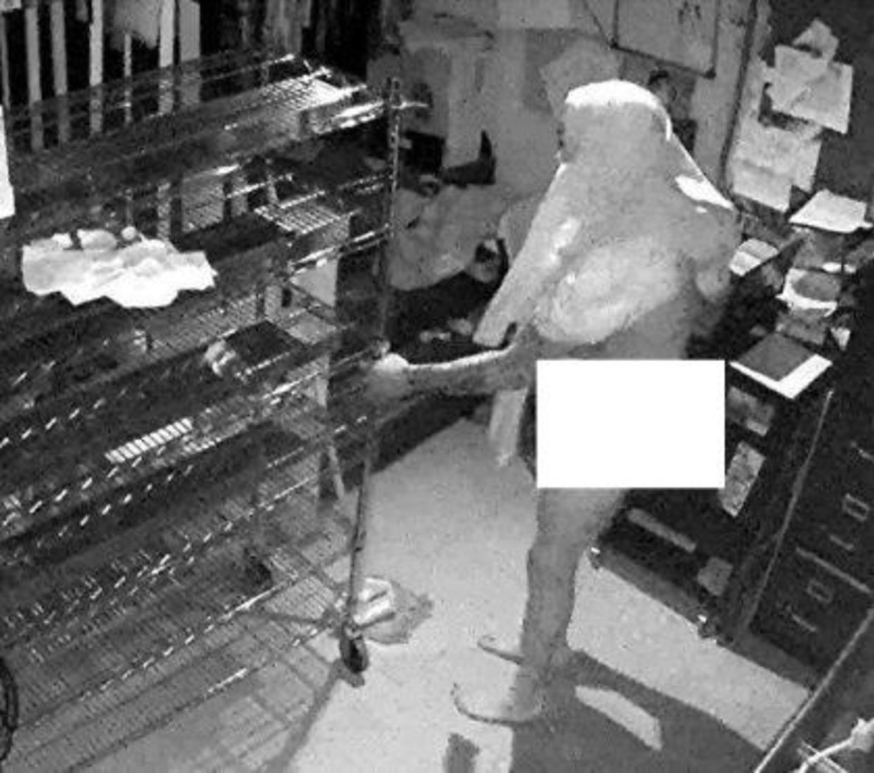 Police Robber Breaks Into Maryland Pizza Place Strips Nude Cbs News