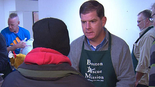 Mayor Walsh at Boston Rescue Mission 