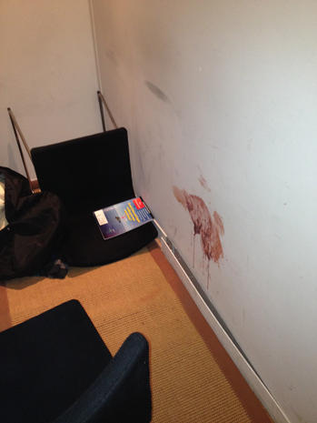 Crime scene photos NYC sledgehammer attack CBS News