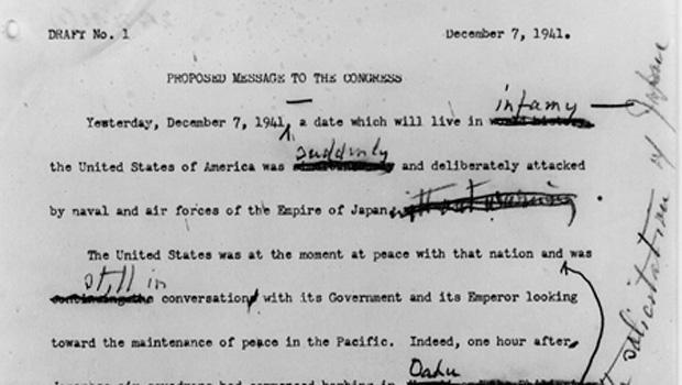 Pearl Harbor Infamy Speech Analysis