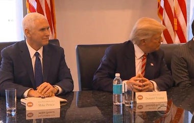 Donald Trump meets with tech firm leaders -- with one big exception