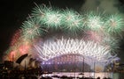 Fireworks explode over the Sydney Opera House and Harbour Bridge as Australia ushers in the new year in Sydney, Jan. 1, 2017. 